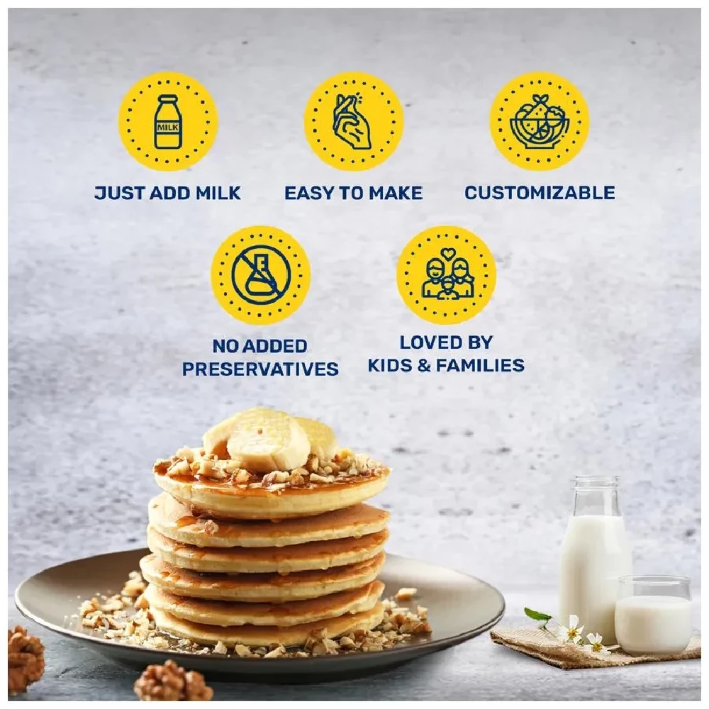 Pillsbury Pancake Mix - Butterscotch Flavour, Makes Soft & Fluffy Pancakes, 80 g-8.webp